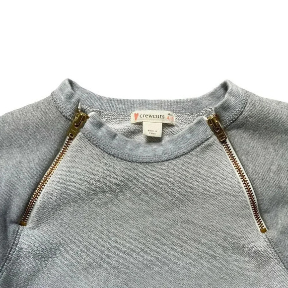 Crewcuts | Gray Double Zip Sweatshirt (4-5 yrs) - Picture 3 of 4